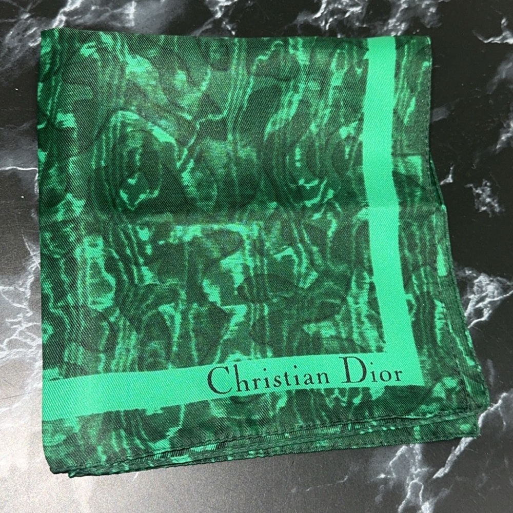 Christian Dior Poison Silk Bandana Neckerchief
Handkerchief Green NEW -AUTHENTIC